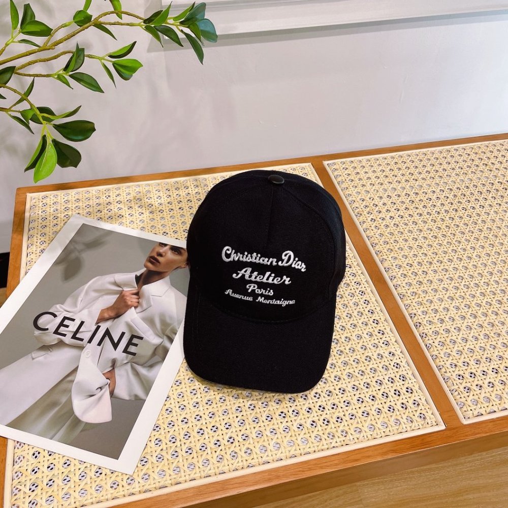 DIOR2023 new embroidery baseball cap